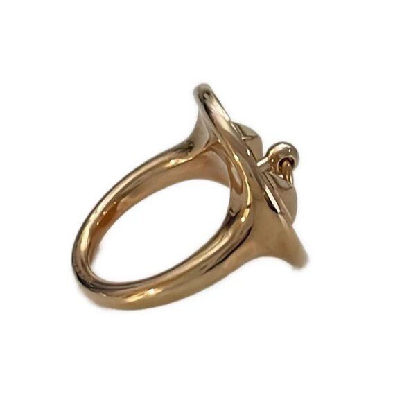 Auth HERMES Collier de Chien Rose Gold Hardware None Scarf Ring - Picture 3 of 3